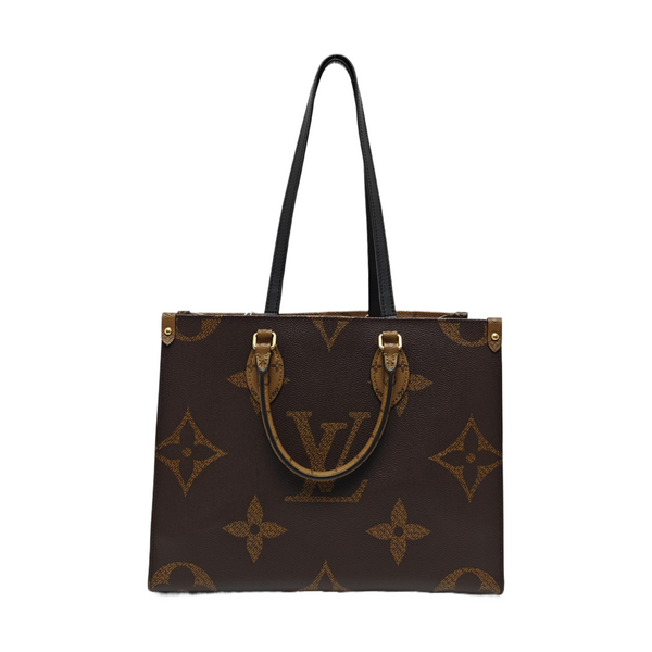 Authenticated pre-owned  ONTHEGO MM Monogram Coated Canvas Brown - Tote Bag at Looply