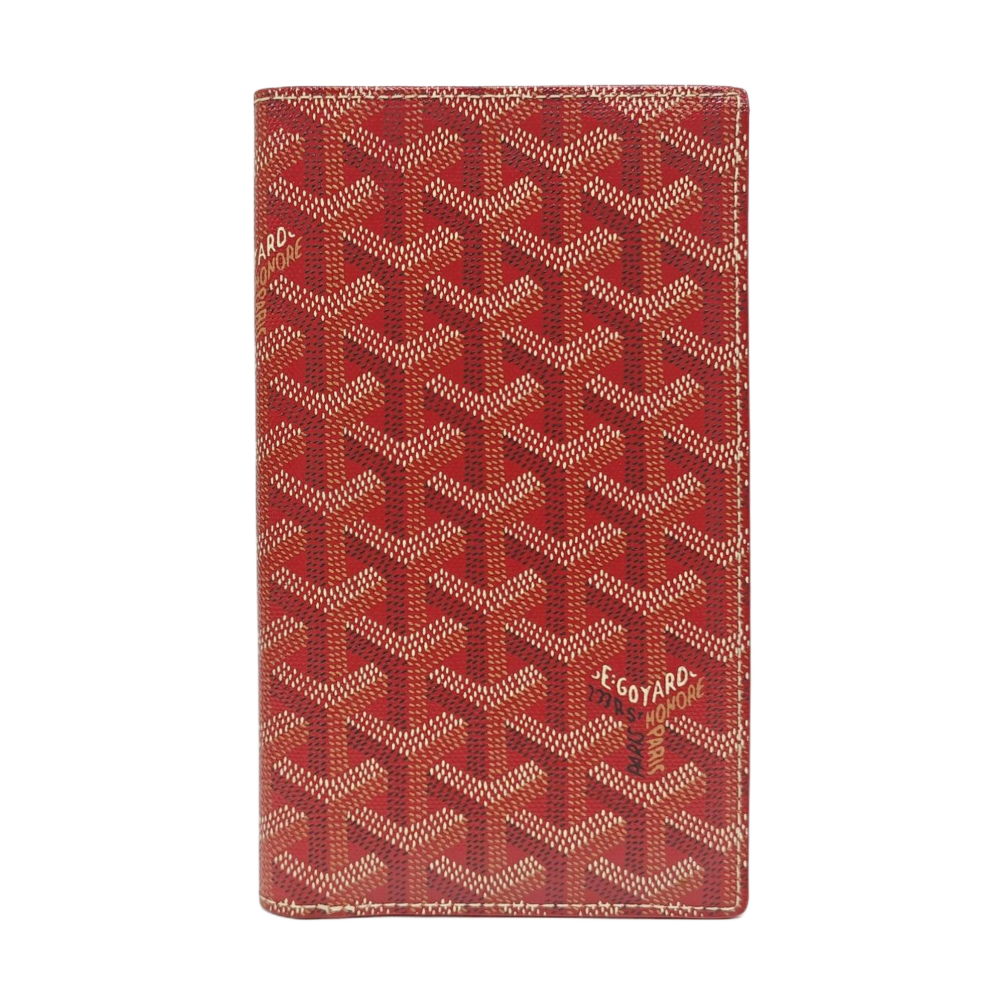 Saint-Marc Coated Canvas Red Wallet