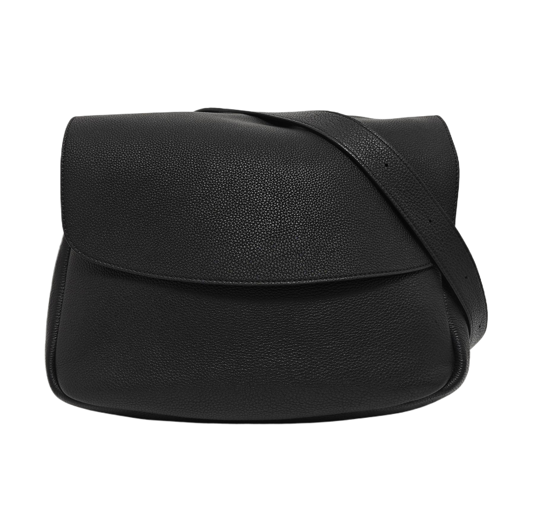 Calfskin Shoulder Bag Black