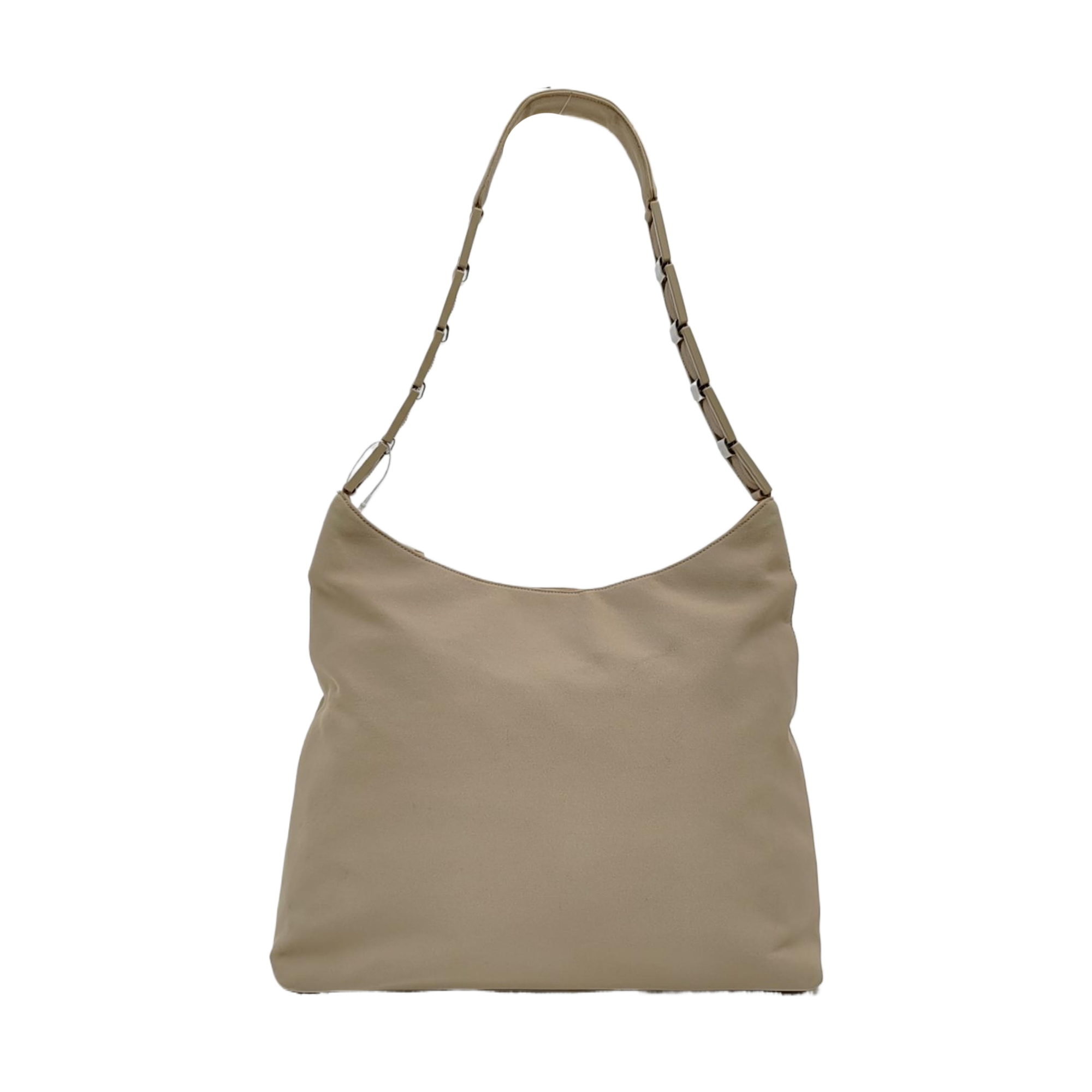 Fabric Shoulder Bag Beige
