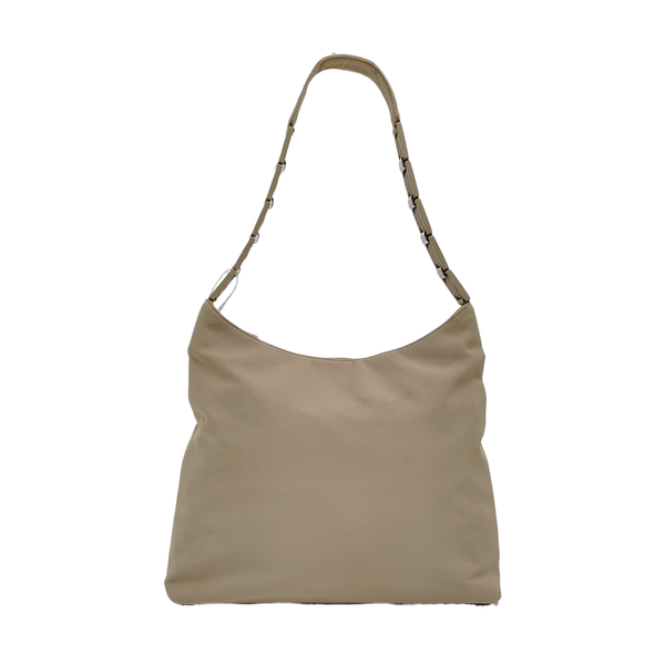 Fabric Shoulder Bag Beige