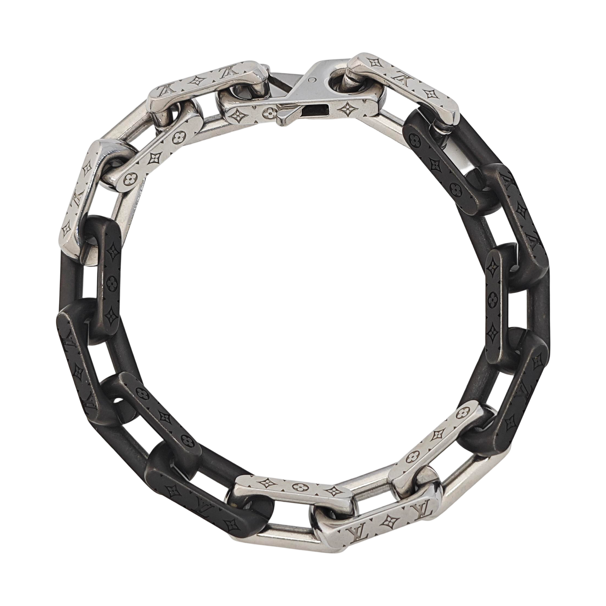 MONOGRAM CHAIN Metal Silver Bracelet