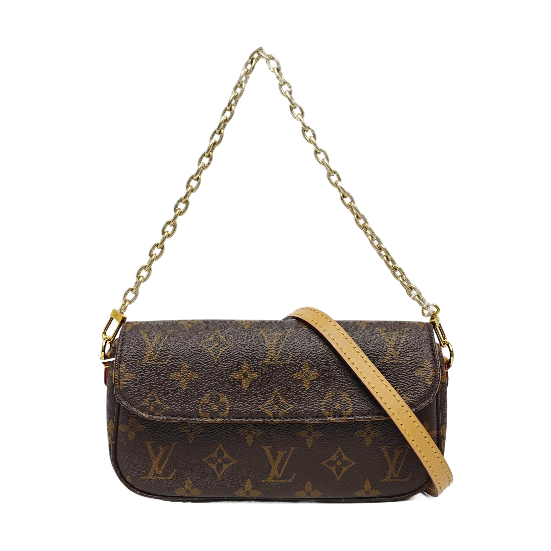 IVY Monogram Coated Canvas Brown