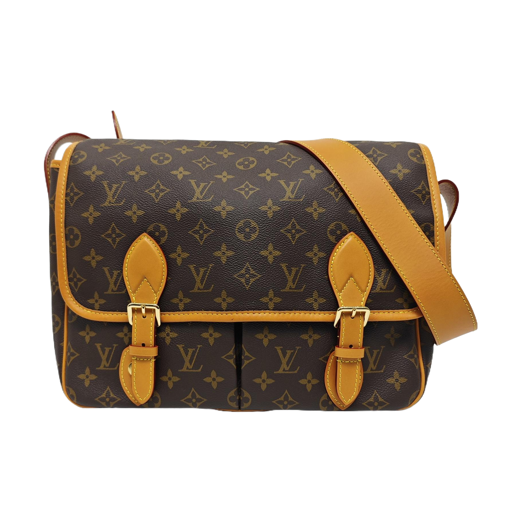 SATCHEL Monogram Coated Canvas Brown