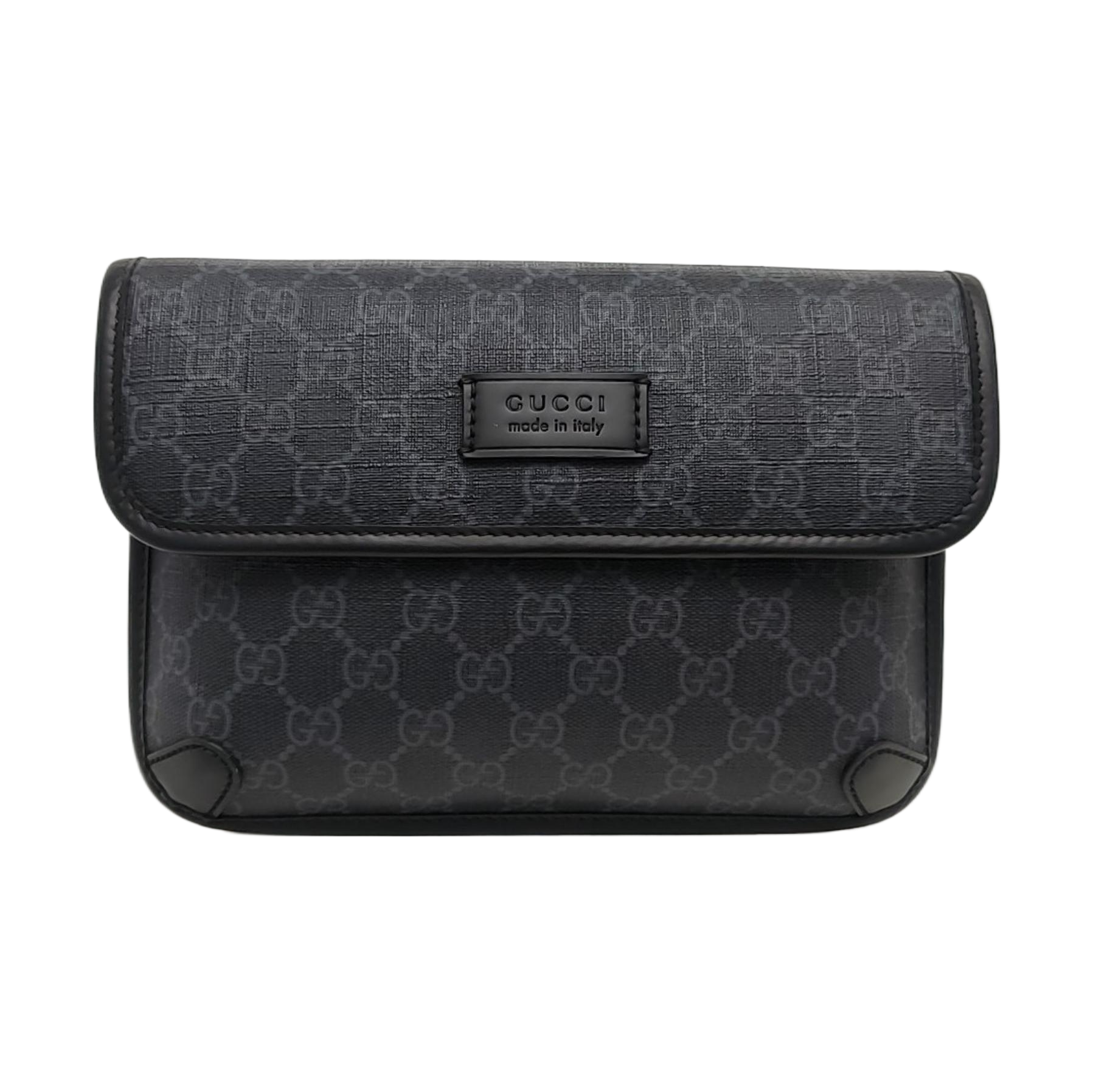 Neo Vintage Monogram Coated Canvas Black