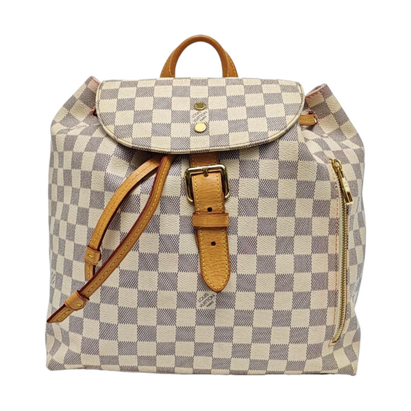 SPERONE Damier Azur Coated Canvas White