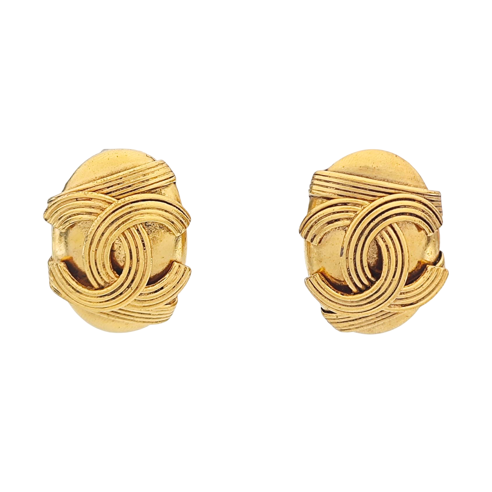 Metal Gold Clip On Earrings