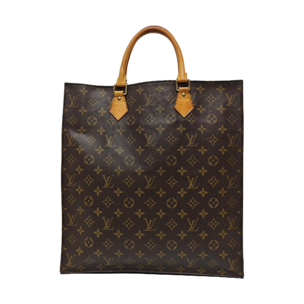 SAC PLAT GM Monogram Coated Canvas Brown