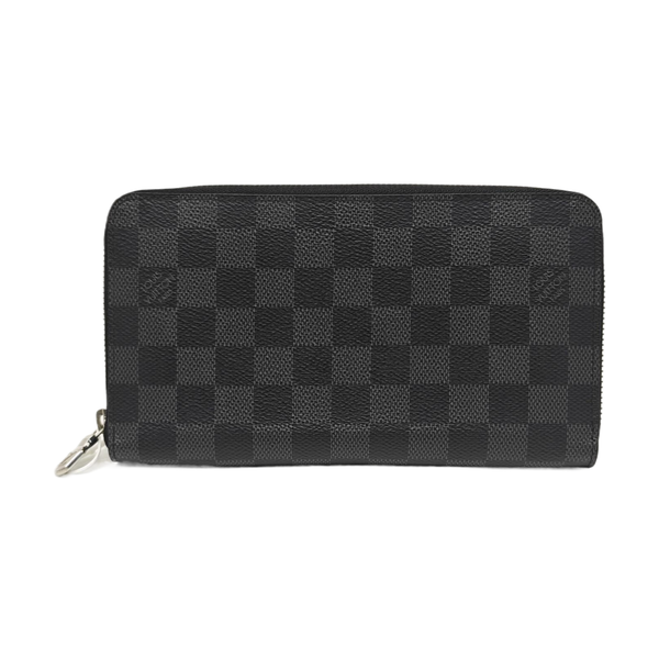 ZIPPY Damier Graphite Coated Canvas Gray Wallet