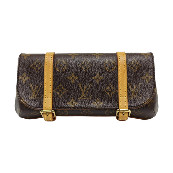 MARELLE Monogram Coated Canvas Brown