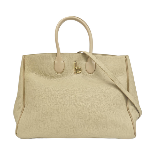Calfskin Tote Bag Medium Beige