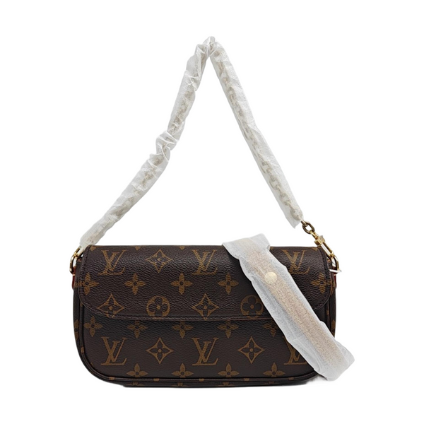 IVY Monogram Coated Canvas Brown