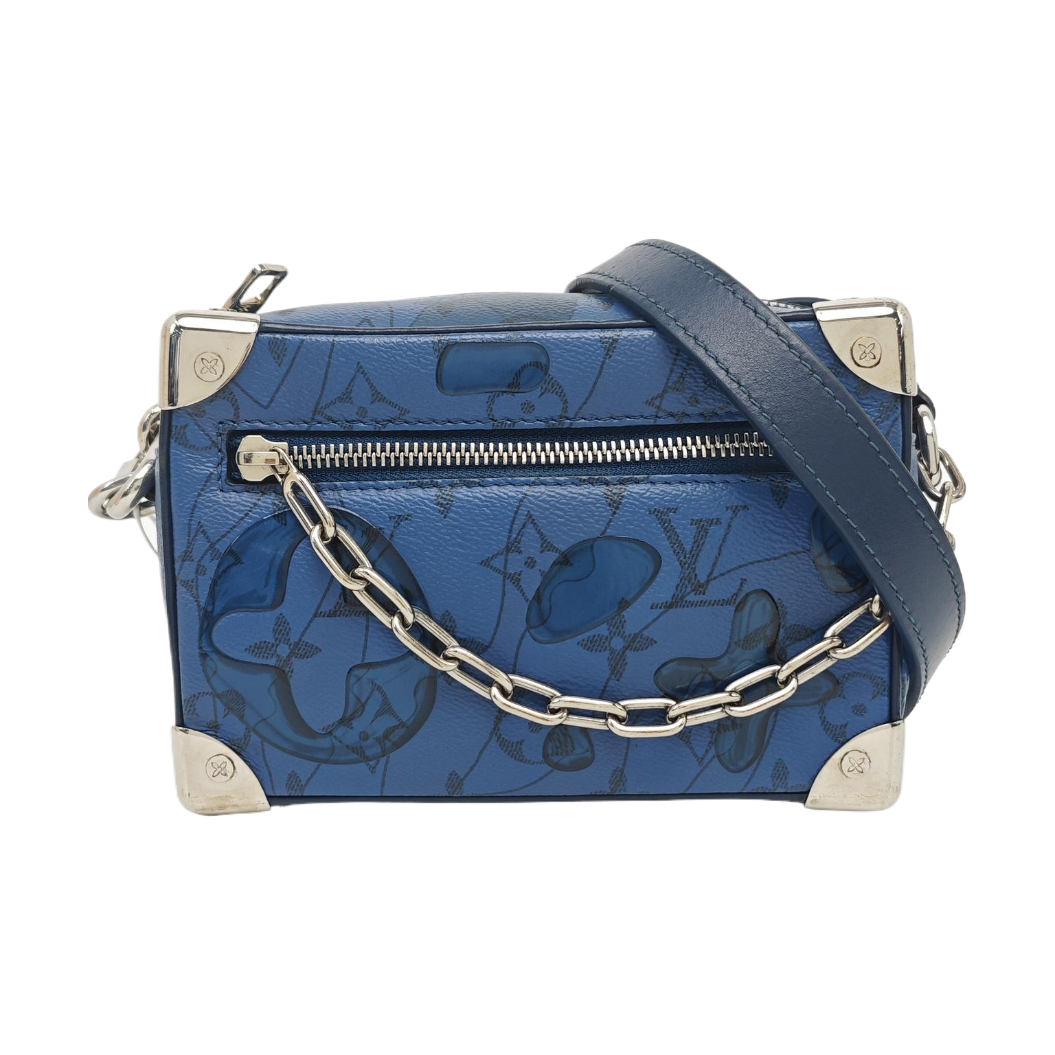 SOFT TRUNK Mini Monogram Coated Canvas Blue