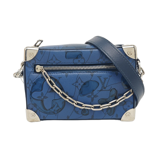 SOFT TRUNK Mini Monogram Coated Canvas Blue