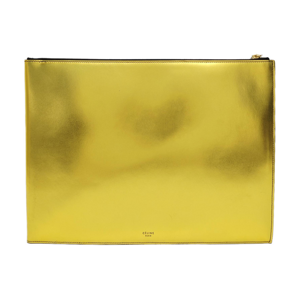 Calfskin Clutch Gold