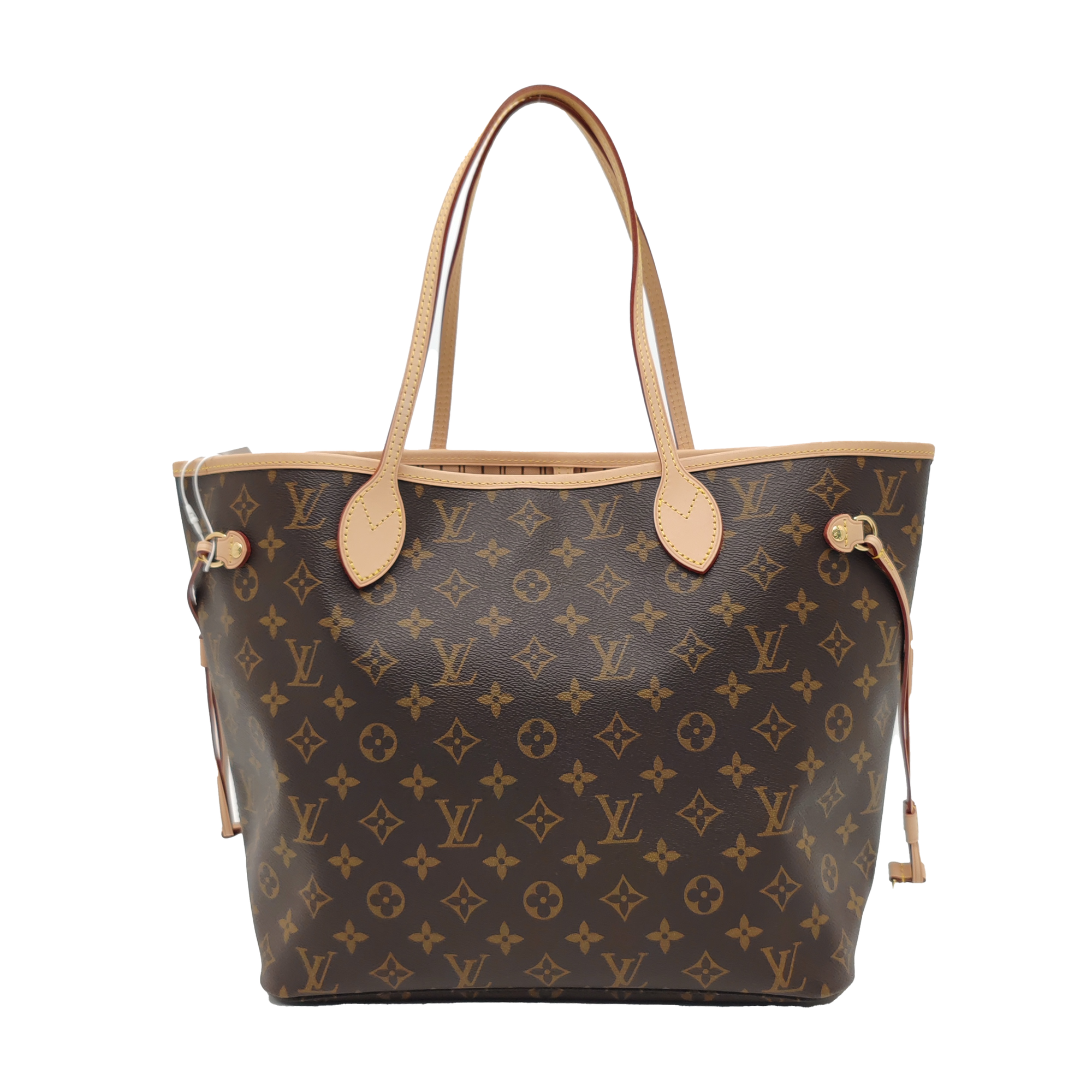 NEVERFULL MM Monogram Coated Canvas Brown