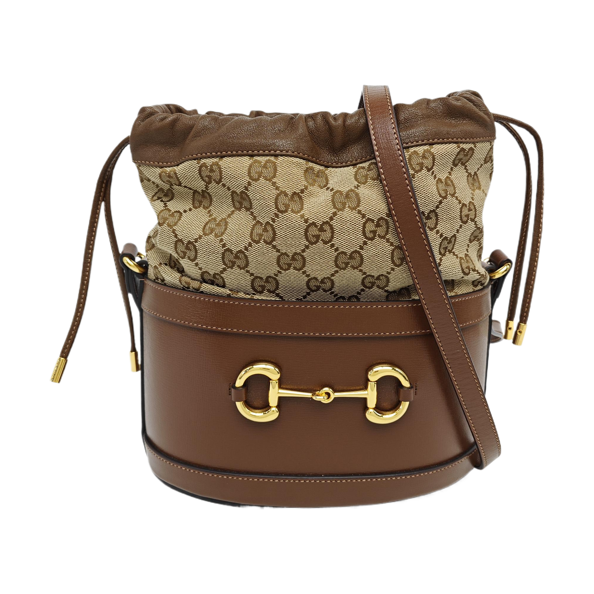 Horsebit 1955 Small Monogram Calfskin Brown