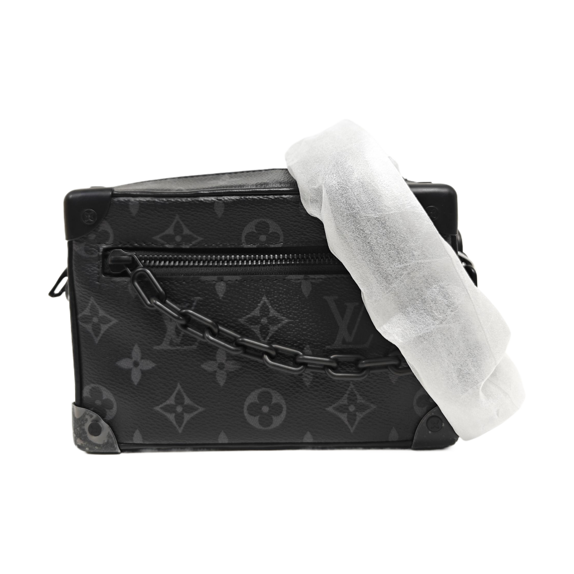 SOFT TRUNK Mini Monogram Coated Canvas Black