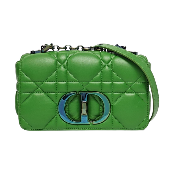 Dior Caro Small Cannage Calfskin Green