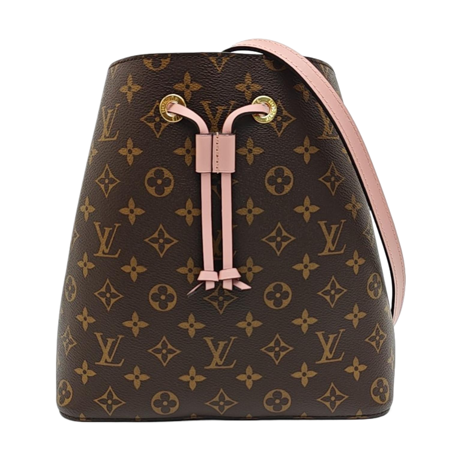 NÉONOÉ MM Monogram Coated Canvas Brown