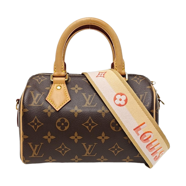 SPEEDY 20 Monogram Coated Canvas Brown