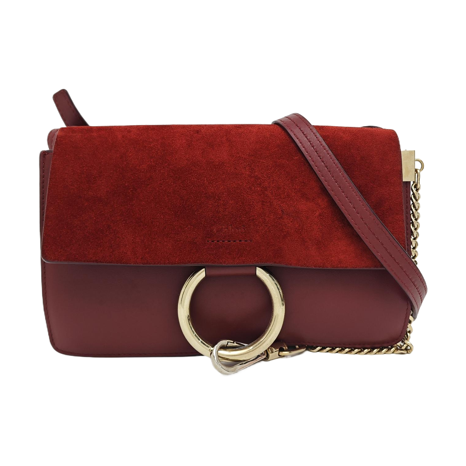 Faye Small Calfskin Red