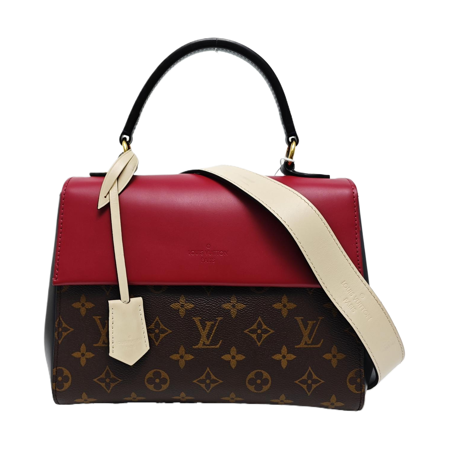 CLUNY BB Monogram Coated Canvas Brown