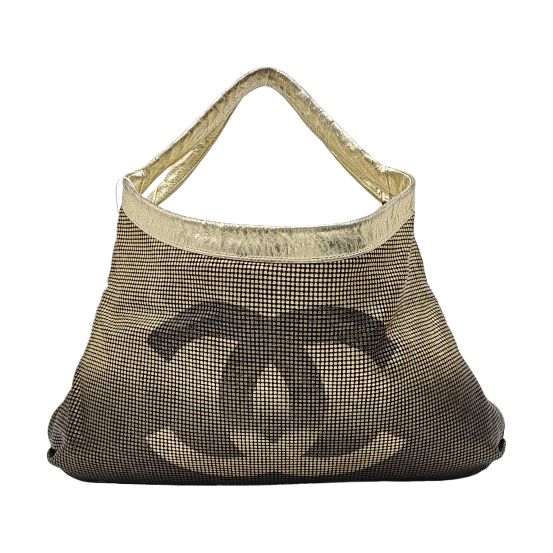 Calfskin Shoulder Bag Gold