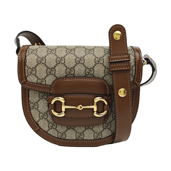 Horsebit 1955 Mini Monogram Coated Canvas Beige