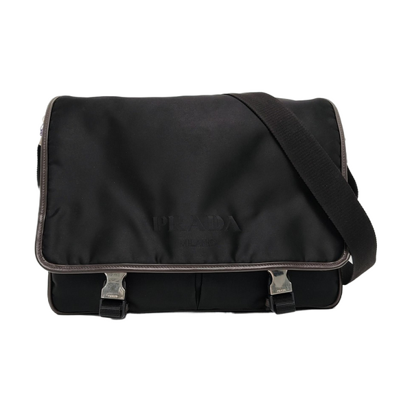 Nylon Shoulder Bag Black