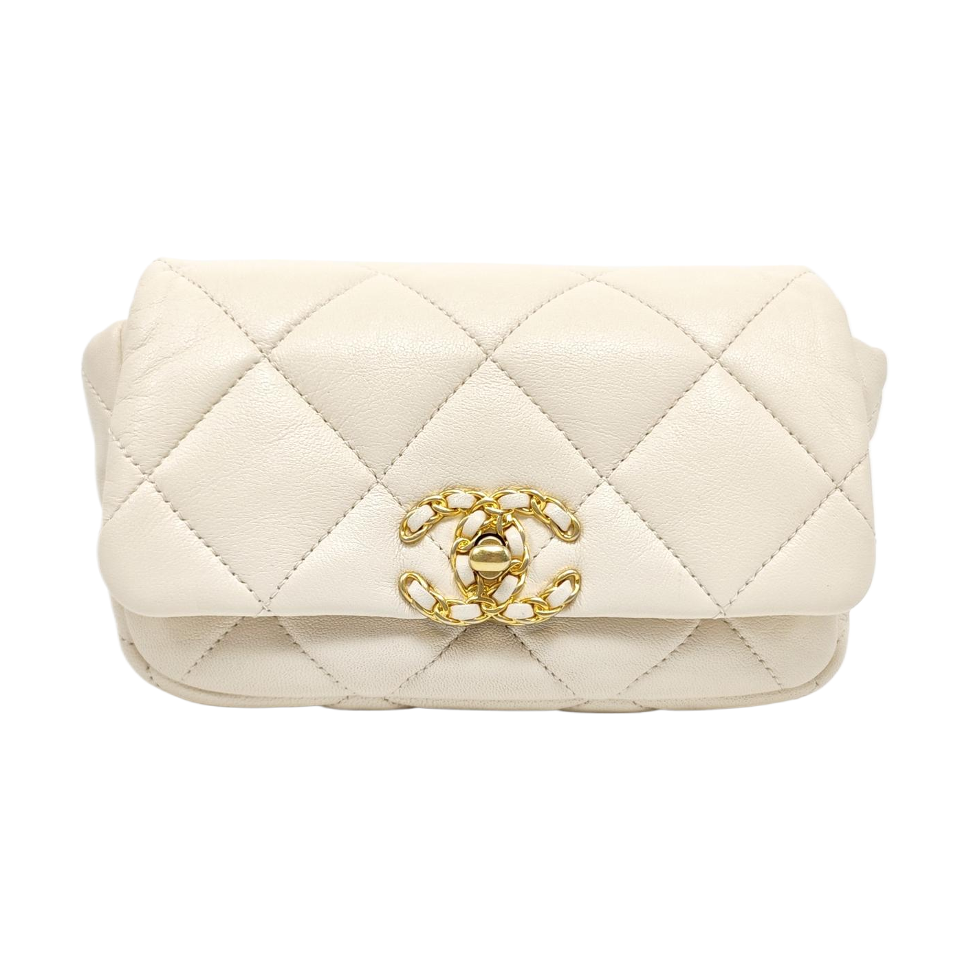 Quilted Lambskin White