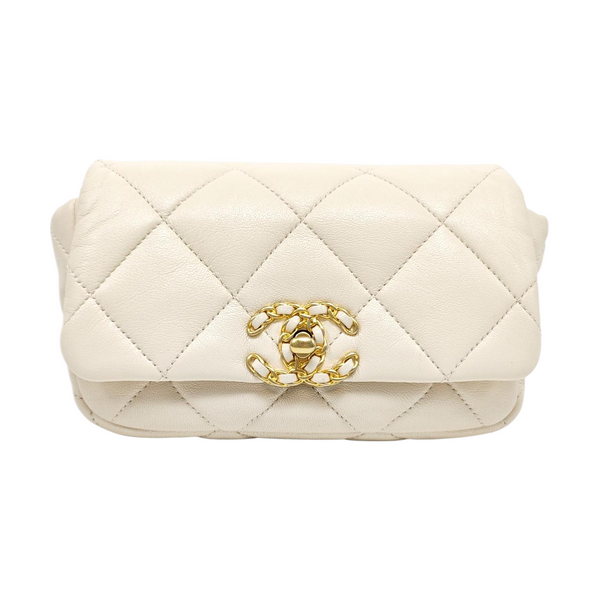 Quilted Lambskin White