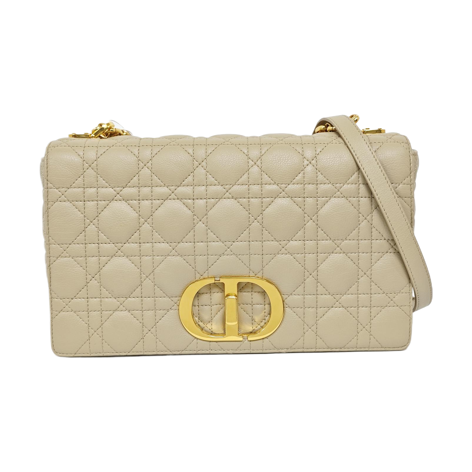Dior Caro Cannage Calfskin Beige
