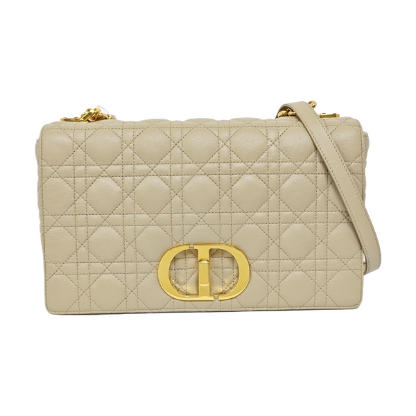 Dior Caro Cannage Calfskin Beige