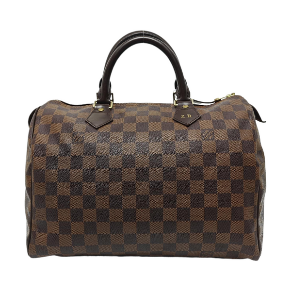 SPEEDY 30 Damier Ebene Coated Canvas Brown