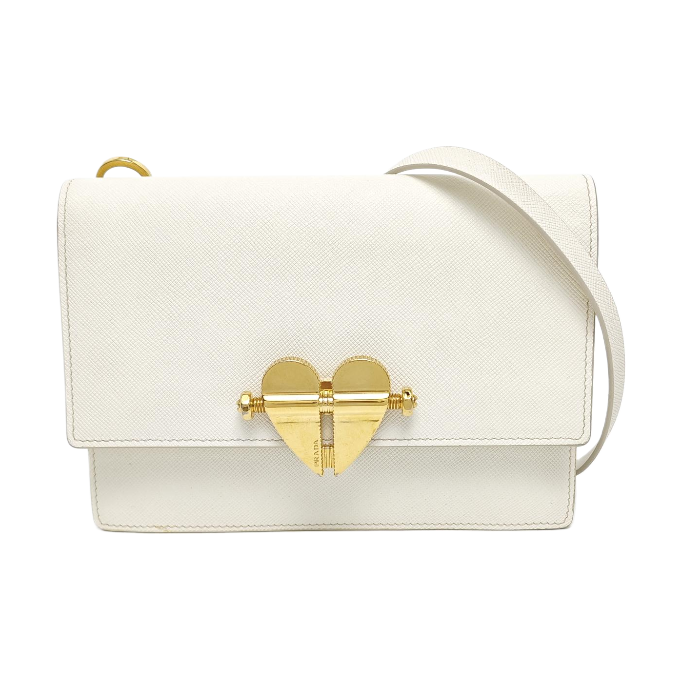 Calfskin Shoulder Bag Mini White