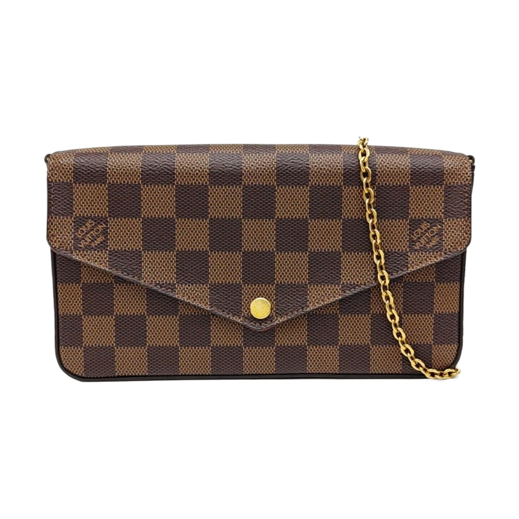 FÉLICIE Damier Ebene Coated Canvas Brown