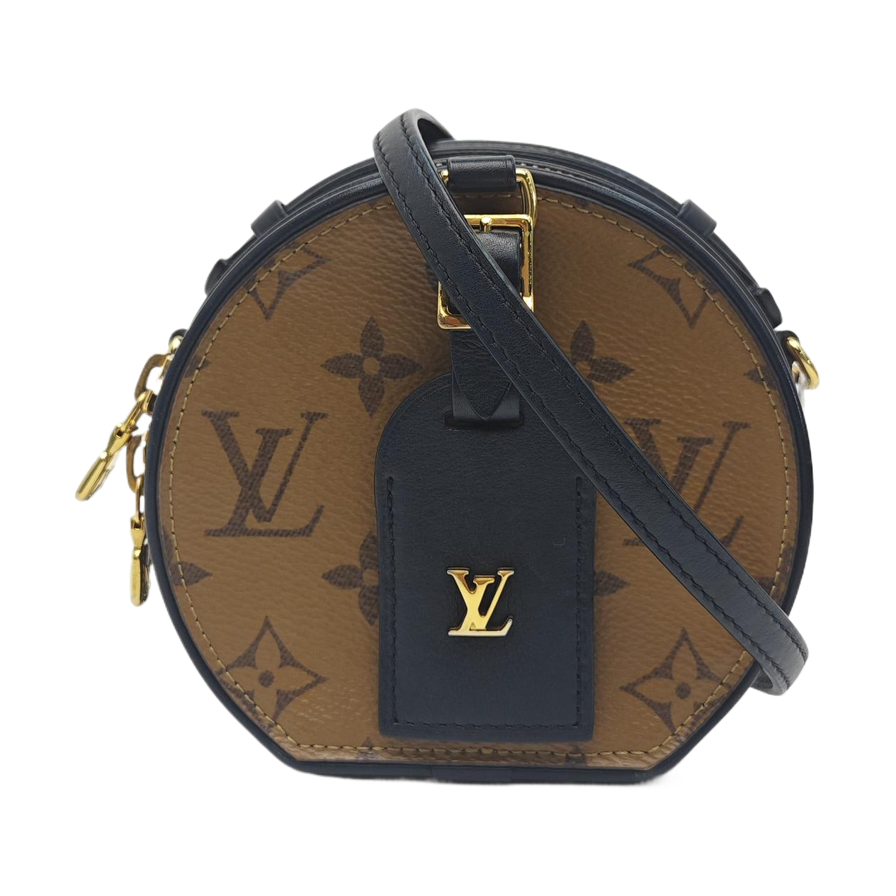 BOITE CHAPEAU Mini Monogram Coated Canvas Brown