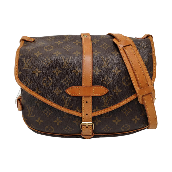 SAUMUR Monogram Coated Canvas Brown