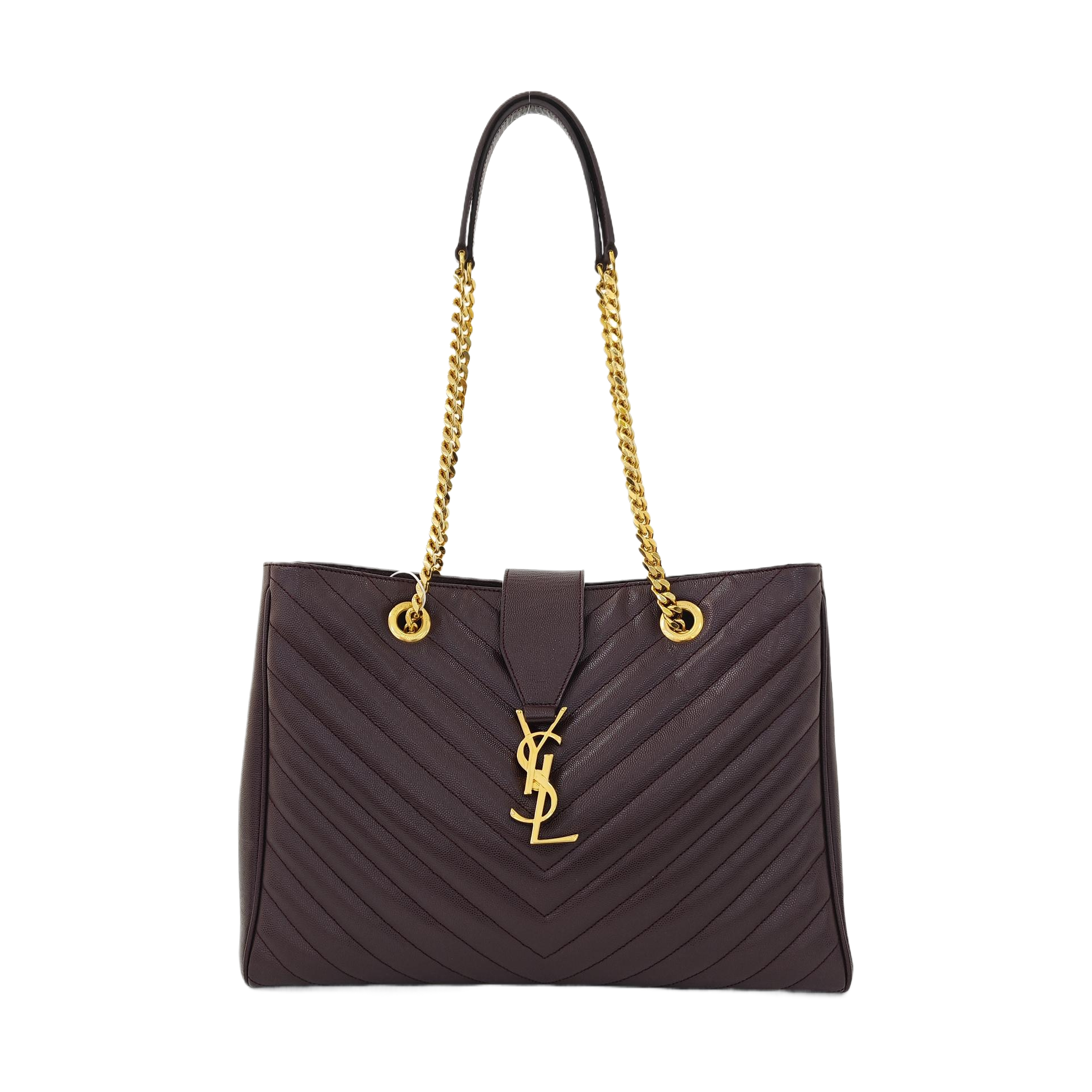 MONOGRAM Chevron Calfskin Red