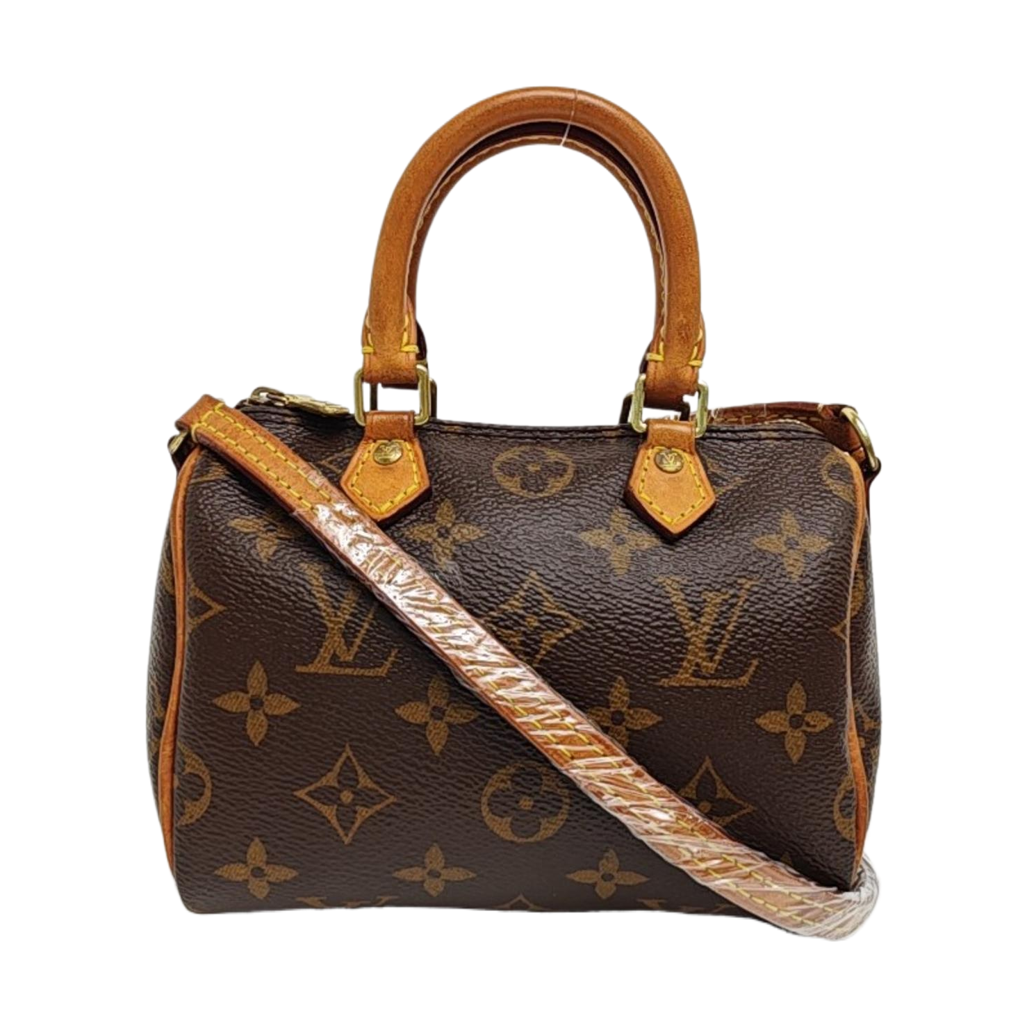 SPEEDY Nano Monogram Coated Canvas Brown