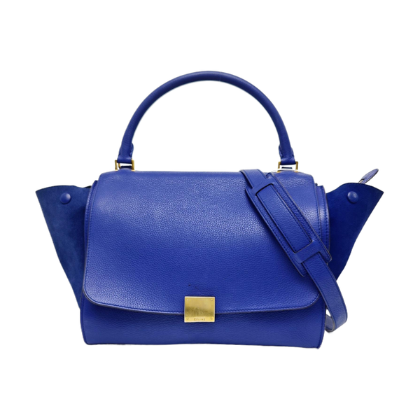 TRAPEZE Medium Calfskin Blue