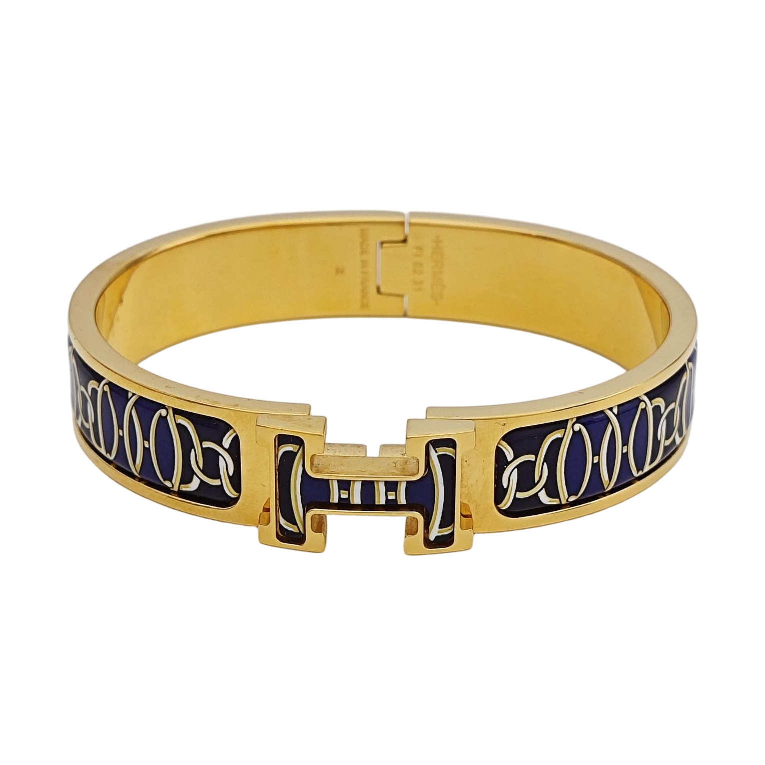 Clic H Metal Gold Bangle