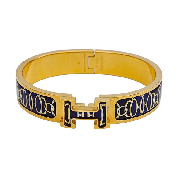 Clic H Metal Gold Bangle