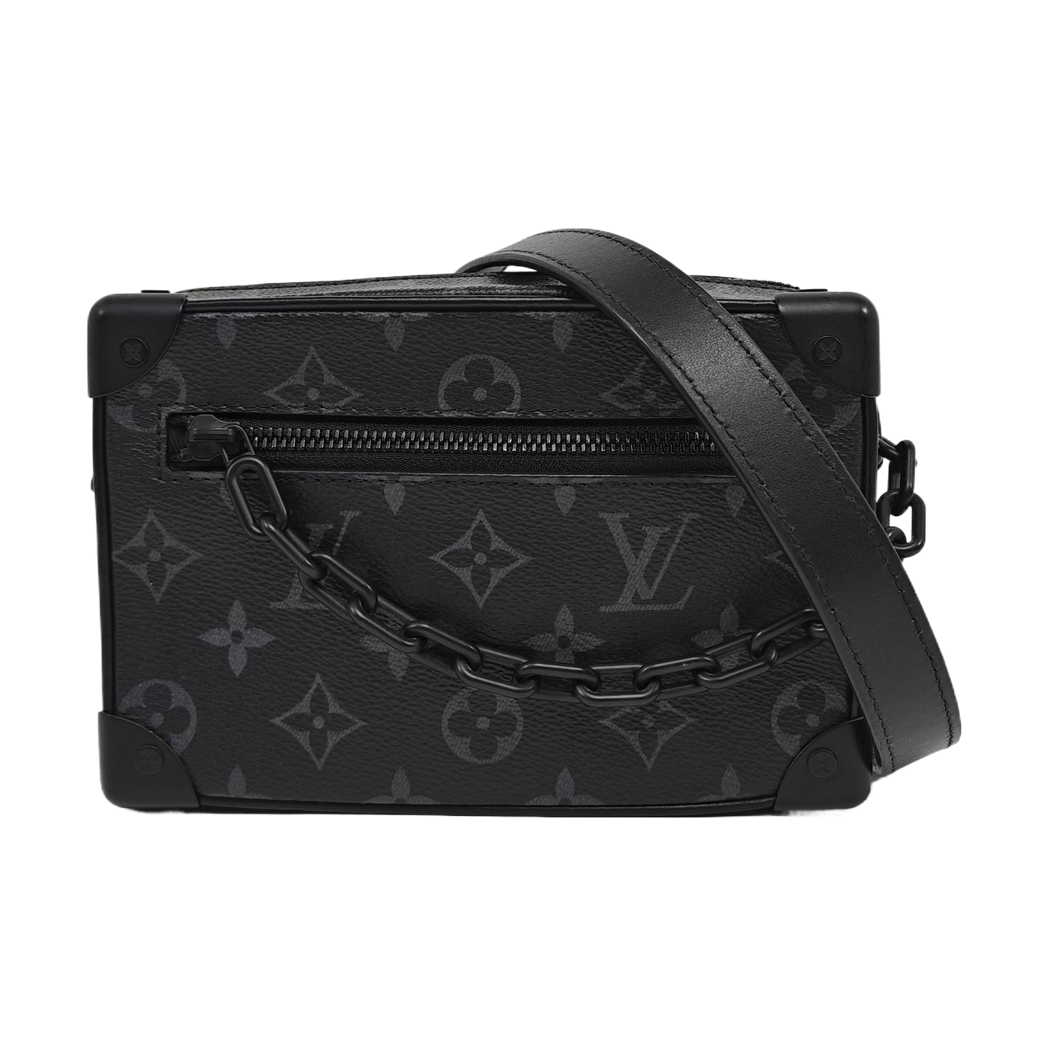 SOFT TRUNK Mini Monogram Coated Canvas Black