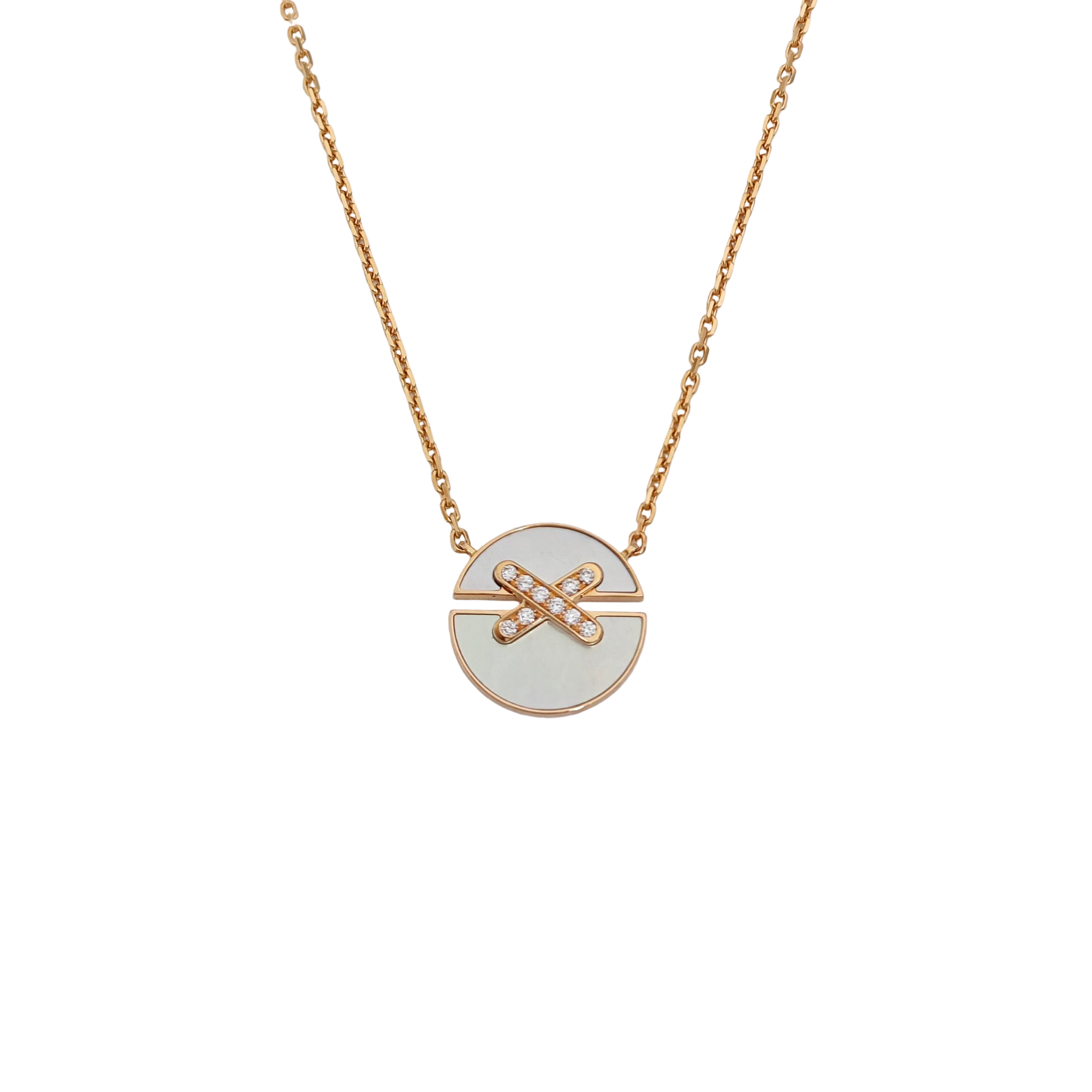 Jeux De Liens 18k Rose Gold Necklace