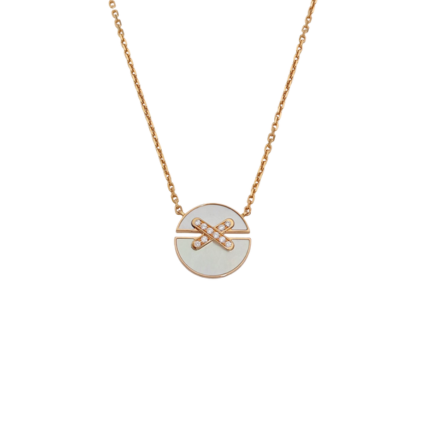 Jeux De Liens 18k Rose Gold Necklace