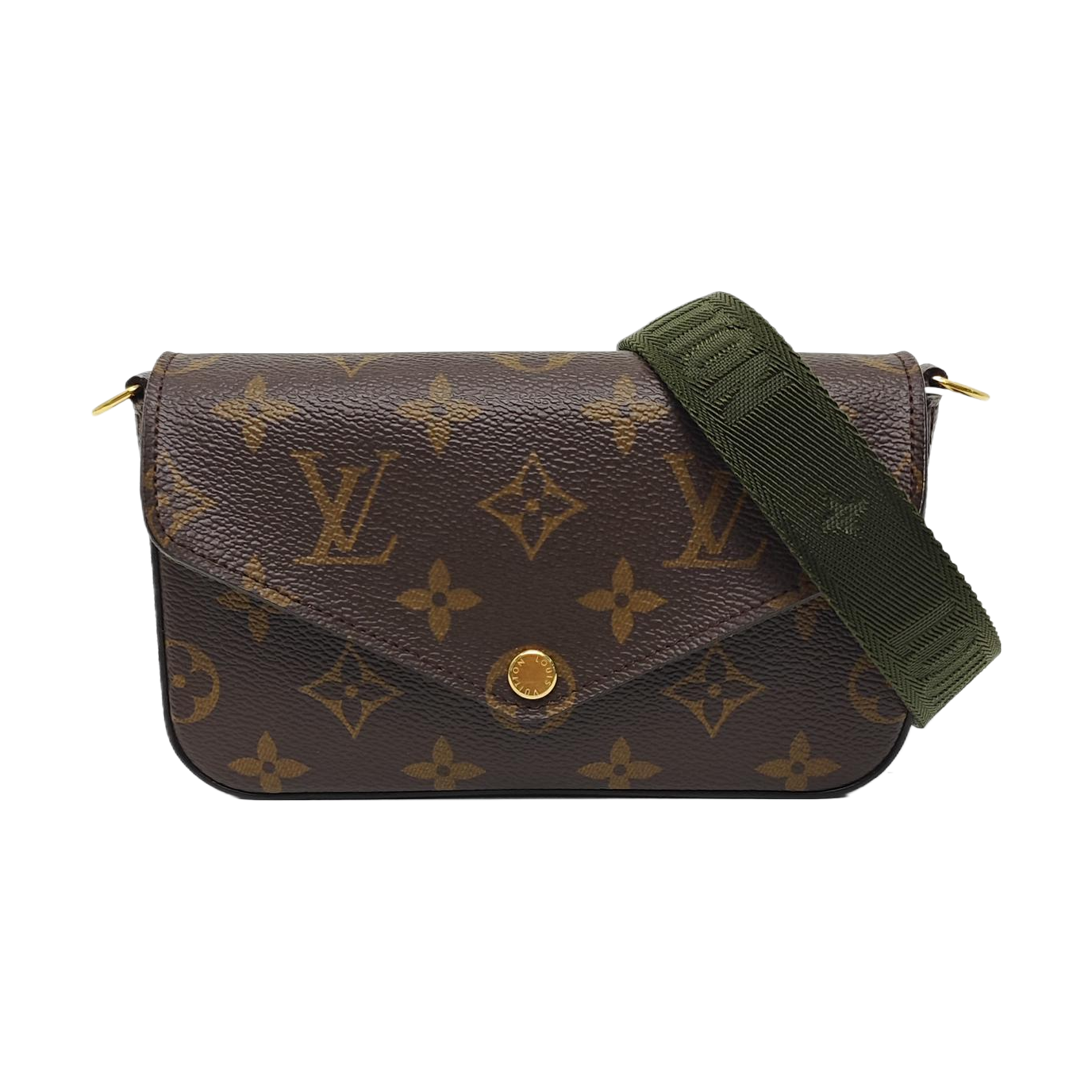 FÉLICIE Monogram Coated Canvas Brown