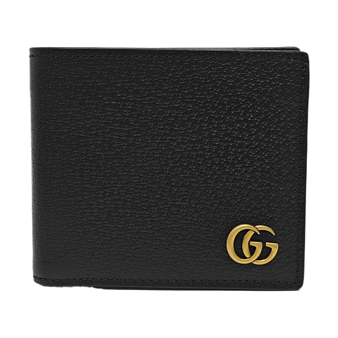 GG Marmont Mini Calfskin Black Wallet