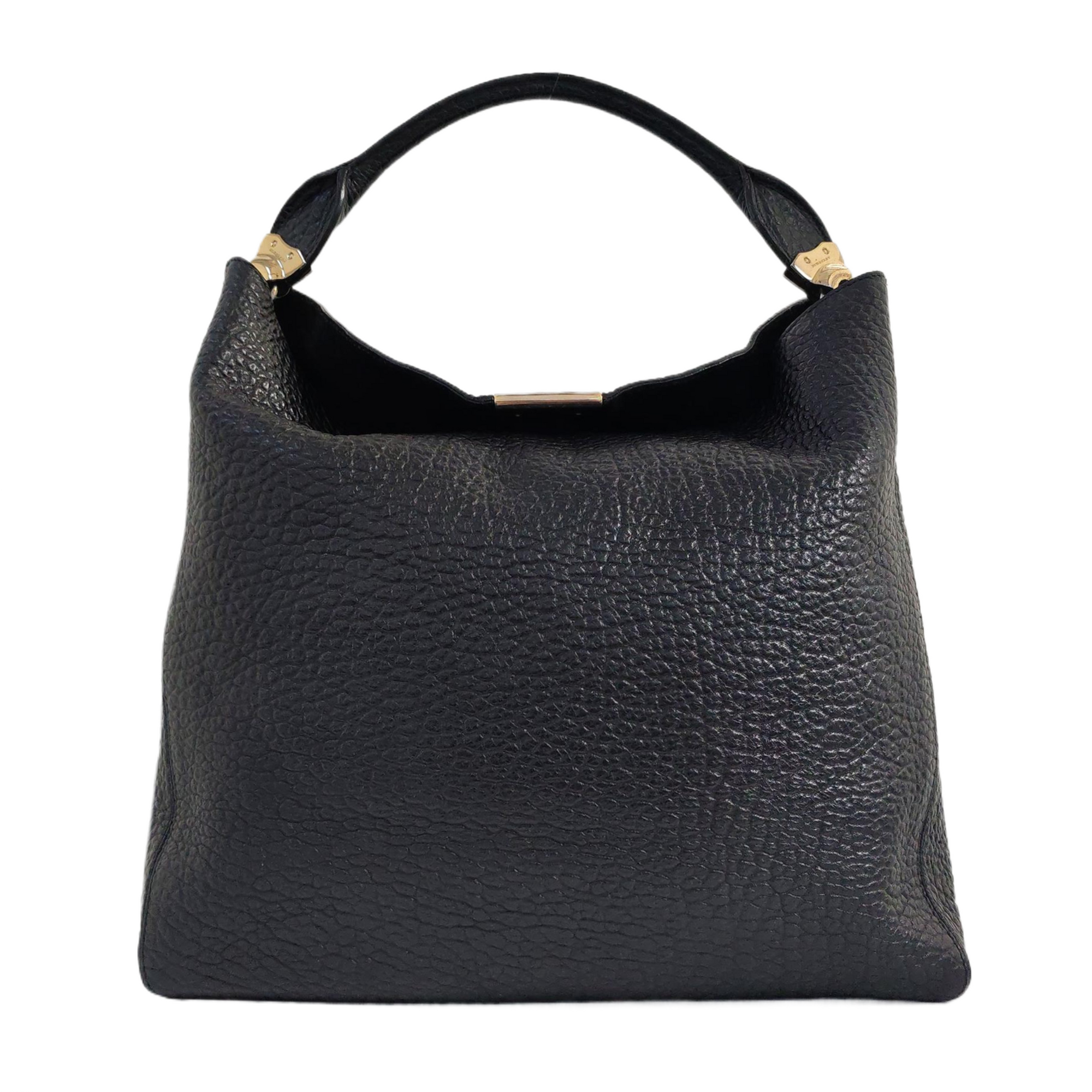 Calfskin Bucket Bag Black